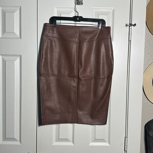 Express Faux Leather Pencil Skirt